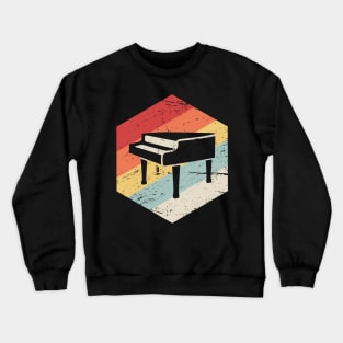 Retro Vintage Pianist Piano Crewneck Sweatshirt